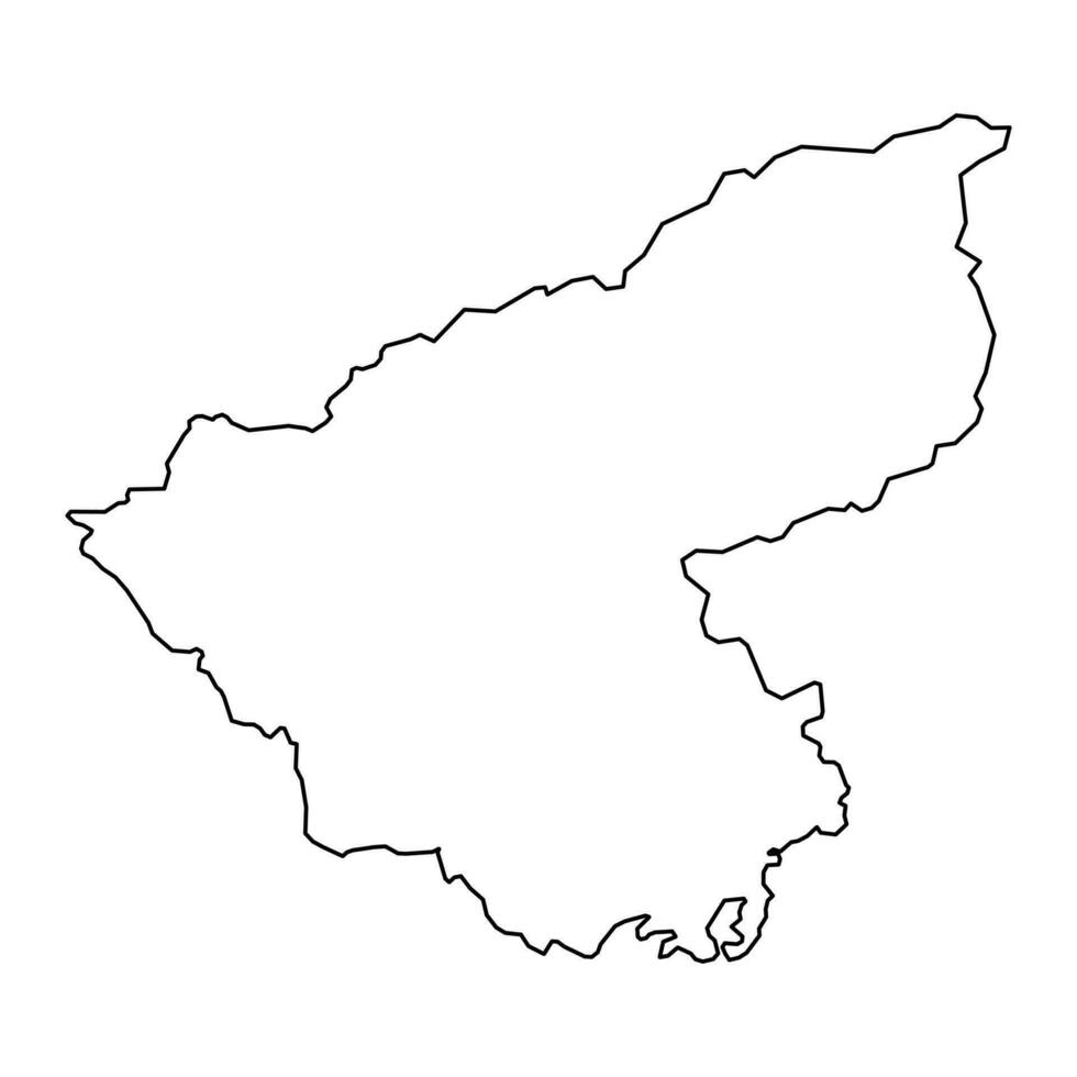 Fermanagh y Omagh mapa, administrativo distrito de del Norte Irlanda. vector ilustración.
