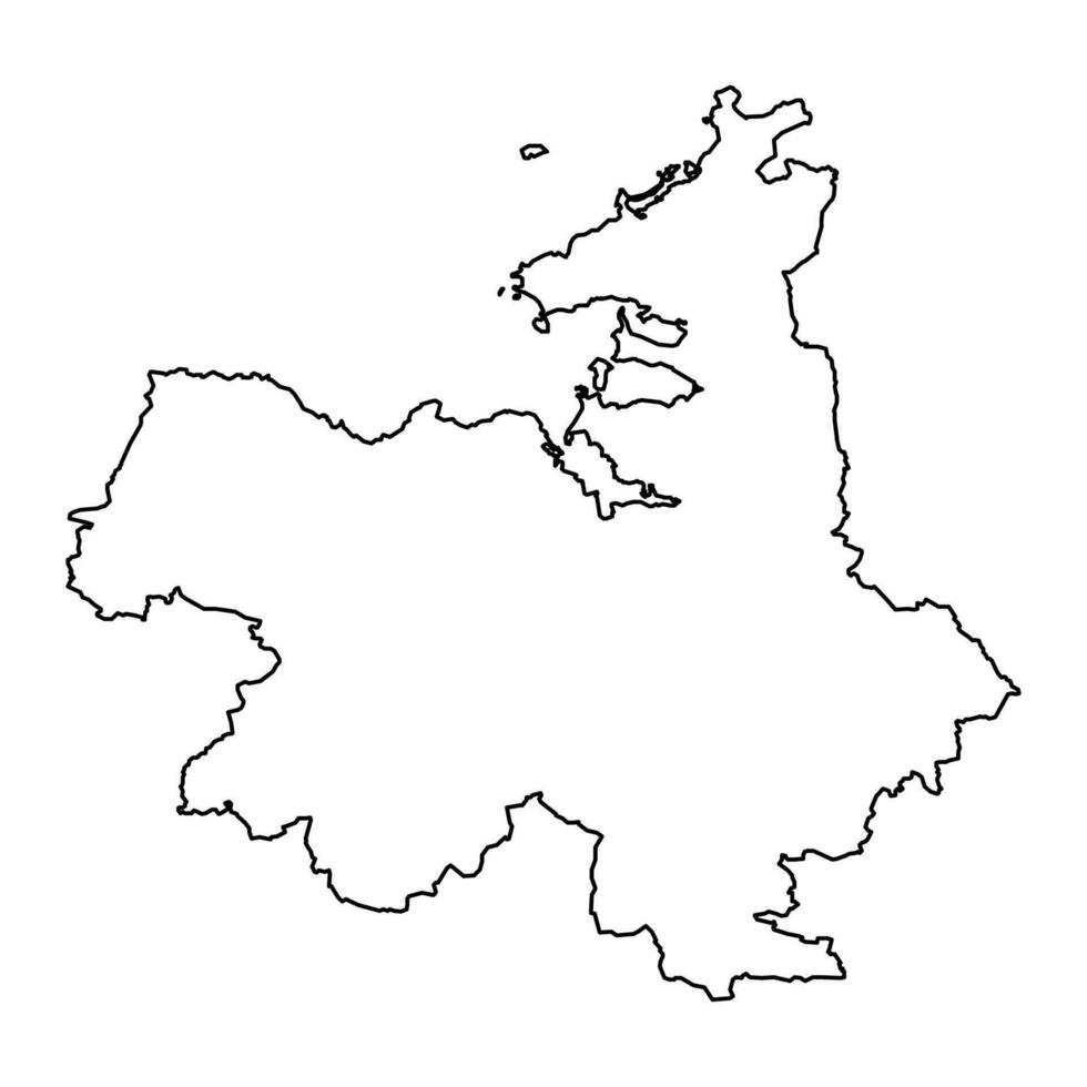 County Sligo map, administrative counties of Ireland. Vector