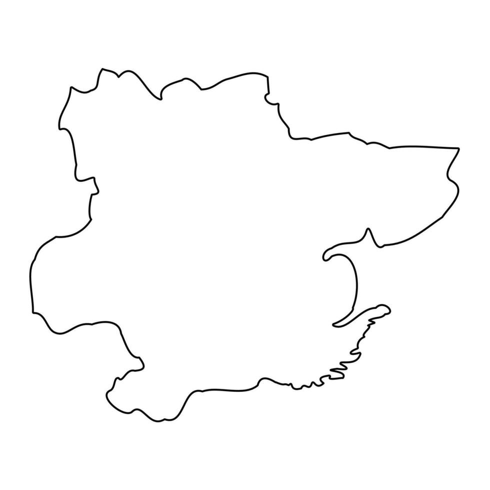 Essex map, ceremonial county of England. Vector illustration.