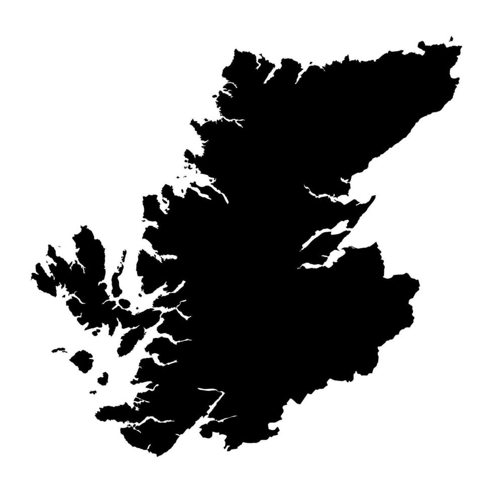 tierras altas mapa, Consejo zona de Escocia. vector ilustración.