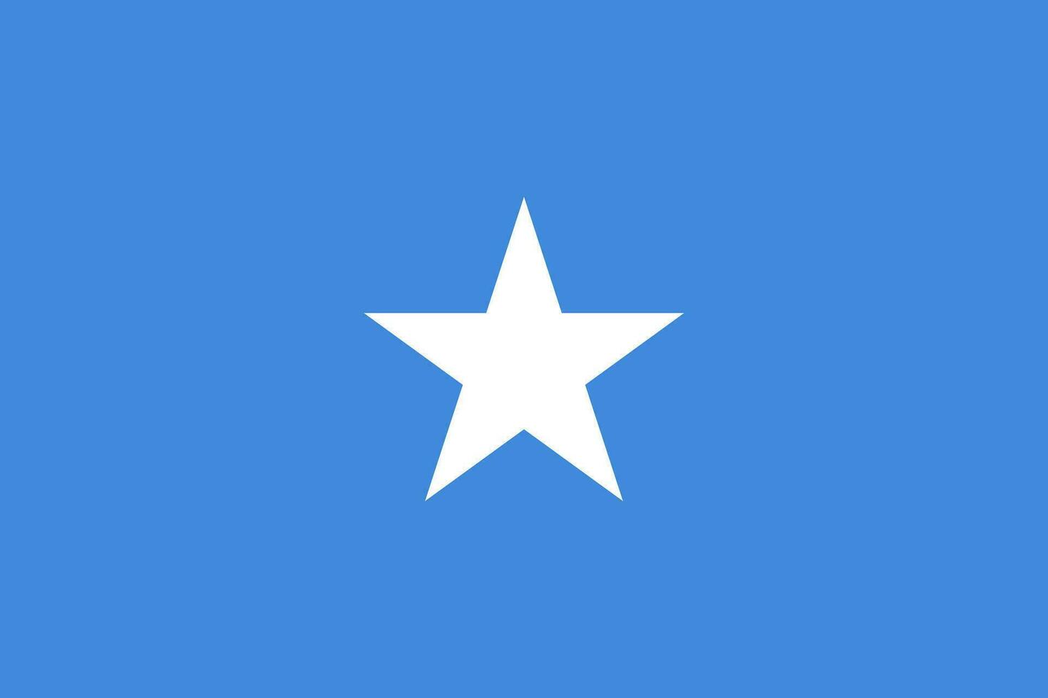 Somalia Islands flag, official colors and proportion. Vector illustration.