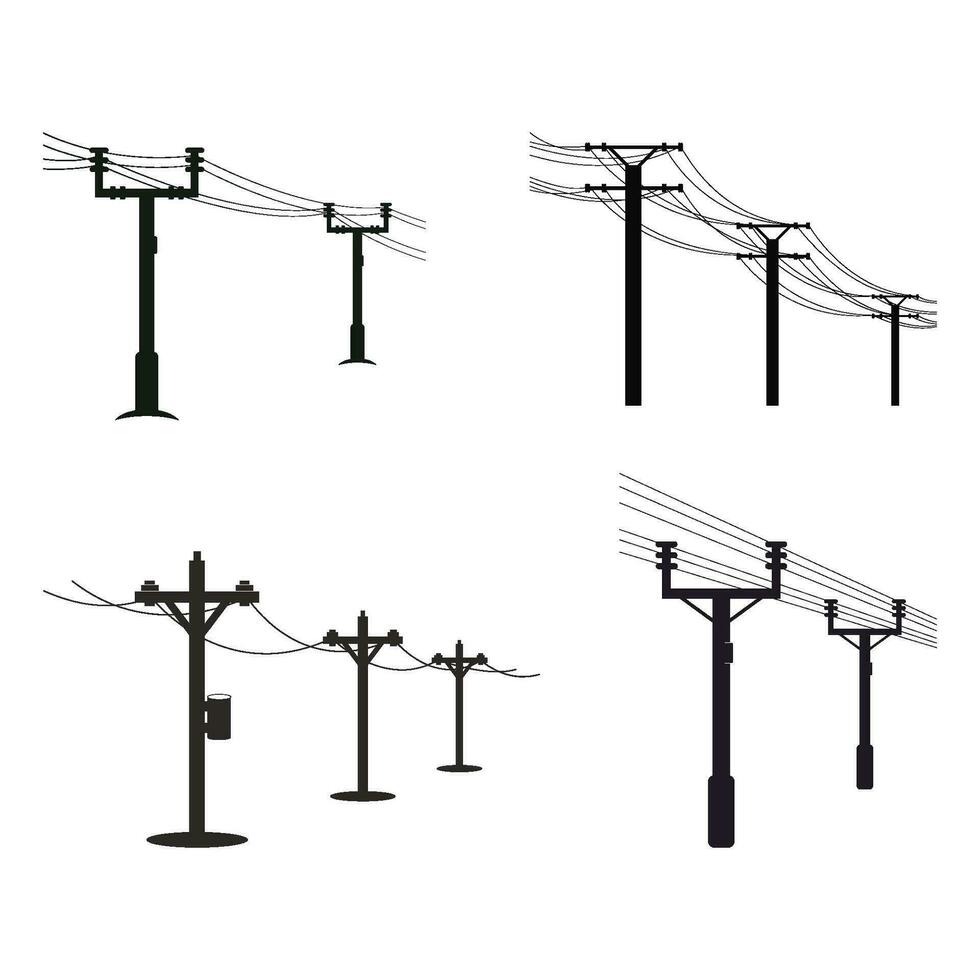 power pole icon vector illustration