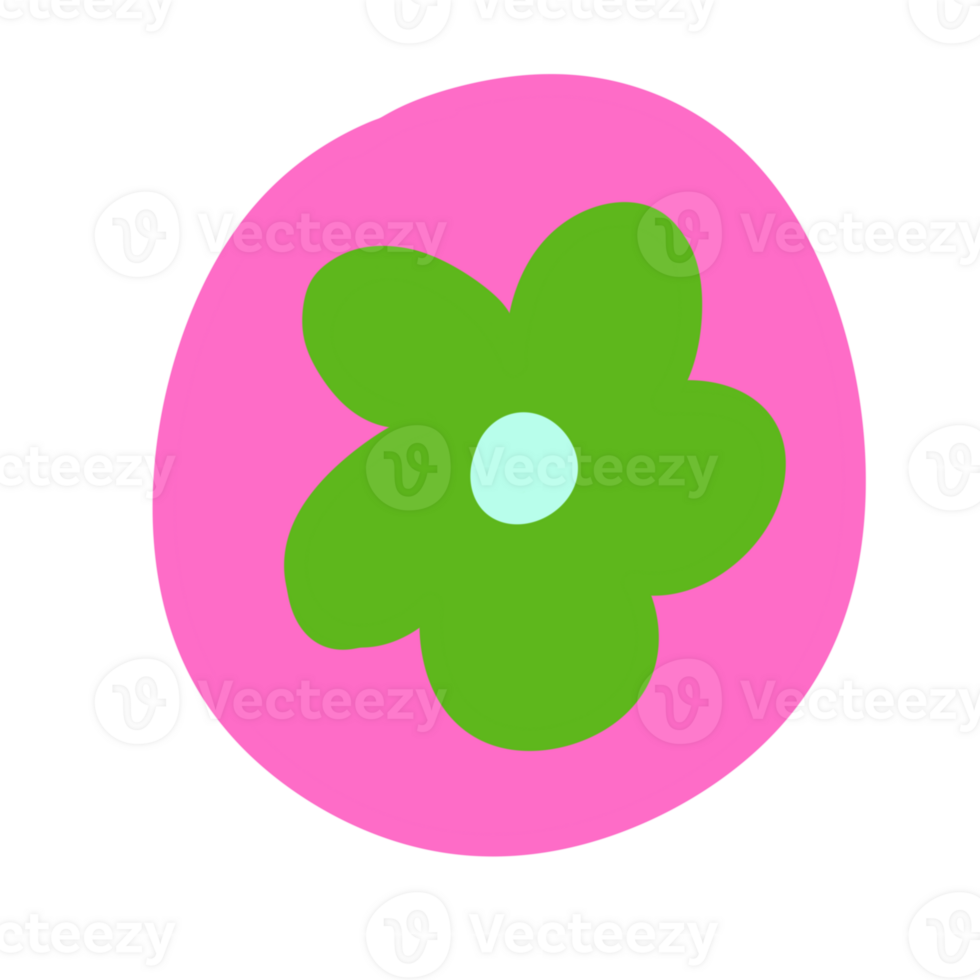 Cute colorful flowers png