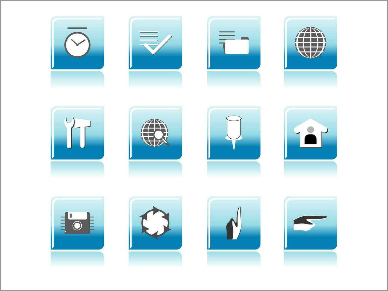 web mail icons set can be used for websites, web applications. email applications or server Icons vector