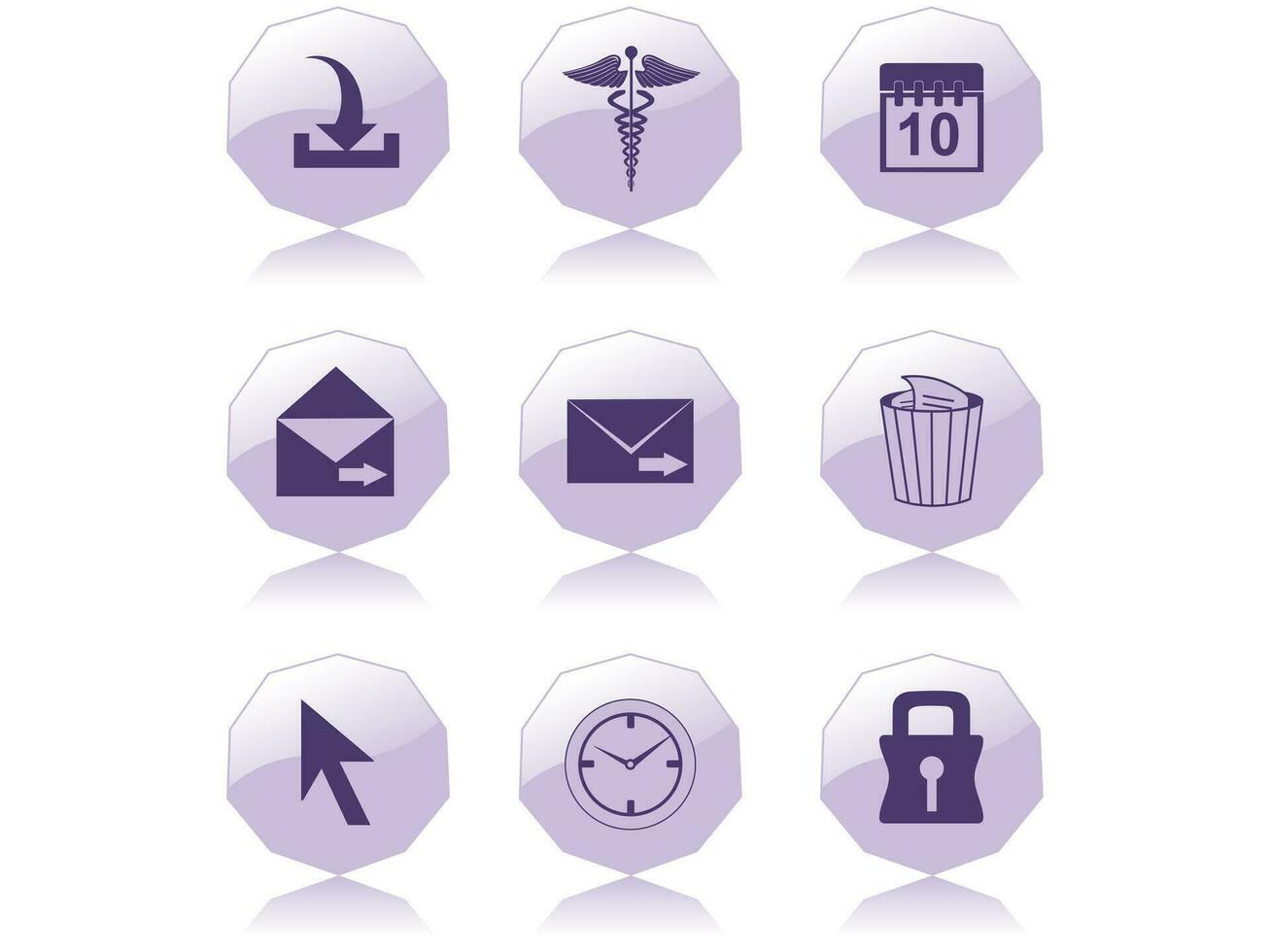 web mail icons set can be used for websites, web applications. email applications or server Icons vector