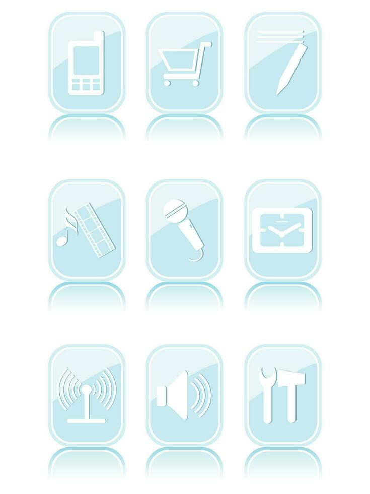 web mail icons set can be used for websites, web applications. email applications or server Icons vector