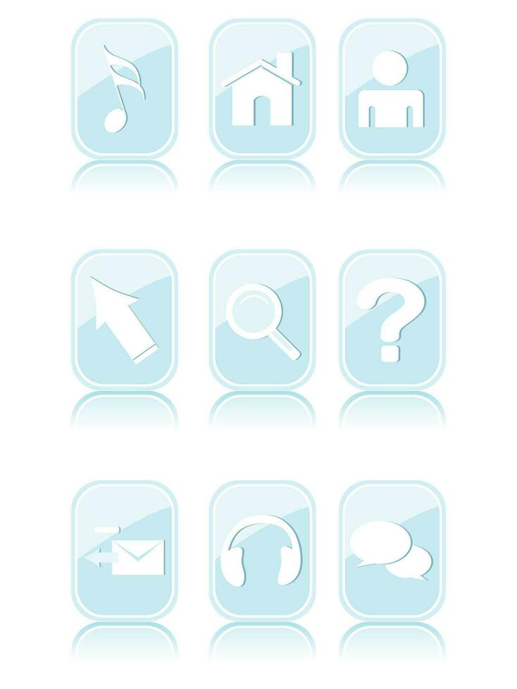 web mail icons set can be used for websites, web applications. email applications or server Icons vector