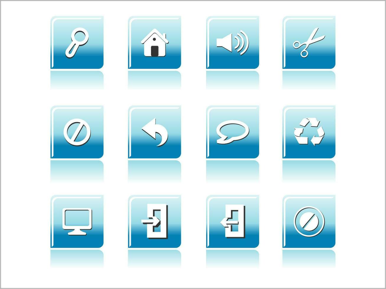 web mail icons set can be used for websites, web applications. email applications or server Icons vector