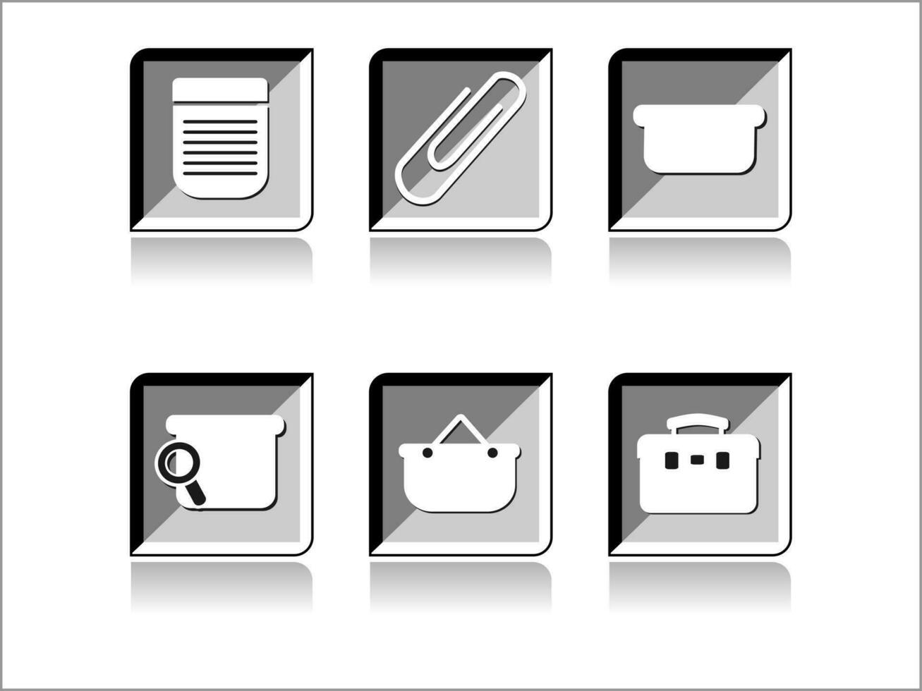 web mail icons set can be used for websites, web applications. email applications or server Icons vector