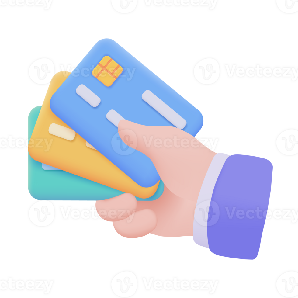 mão segurando uma telefone. conectados Forma de pagamento de crédito cartão sem dinheiro sociedade Varredura qr código para pagar on-line. 3d ilustração. png