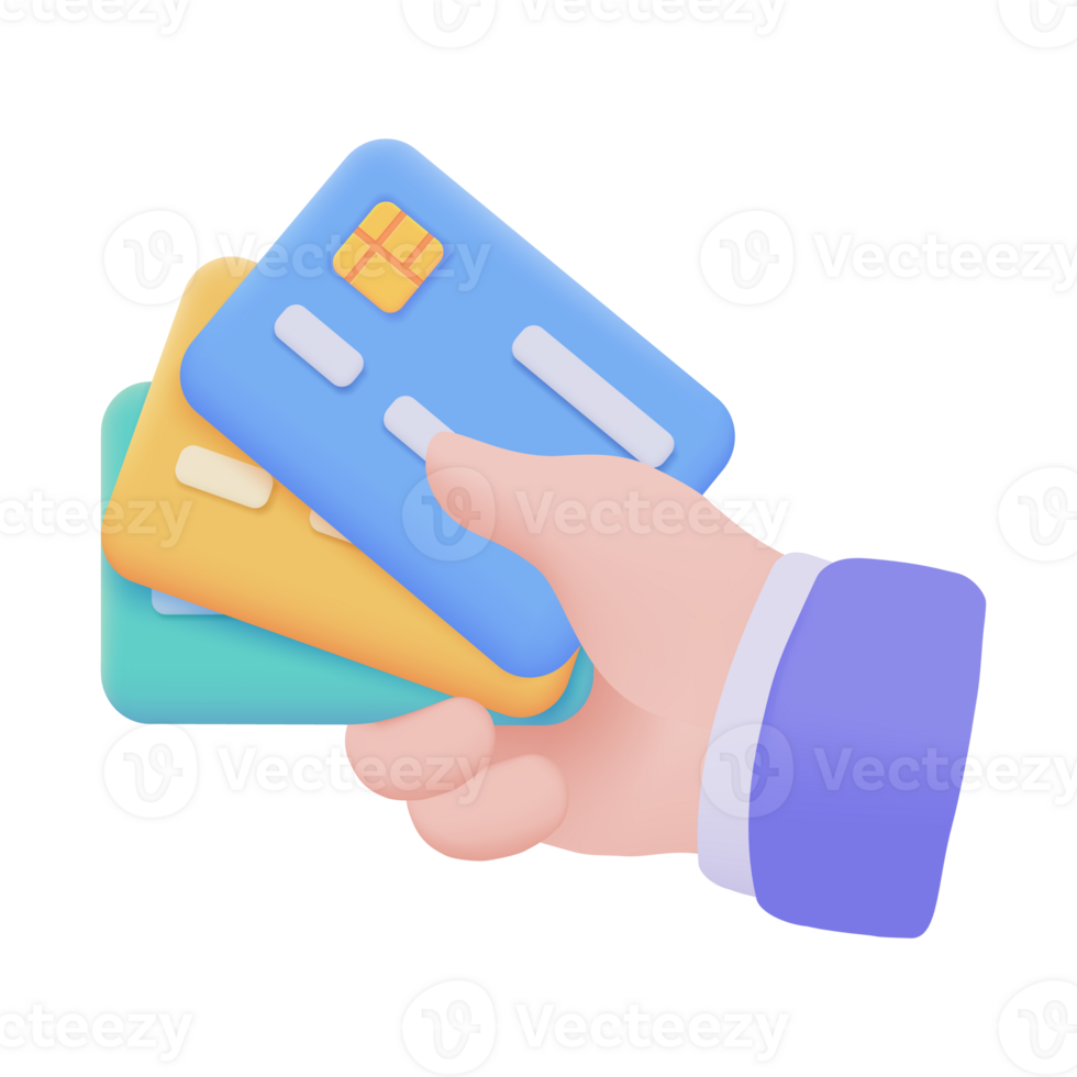Hand holding a phone. online payment by credit card cashless society Scan QR code to pay online. 3D illustration. png
