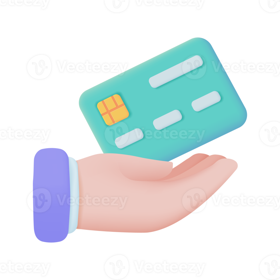 Hand holding a phone. online payment by credit card cashless society Scan QR code to pay online. 3D illustration. png