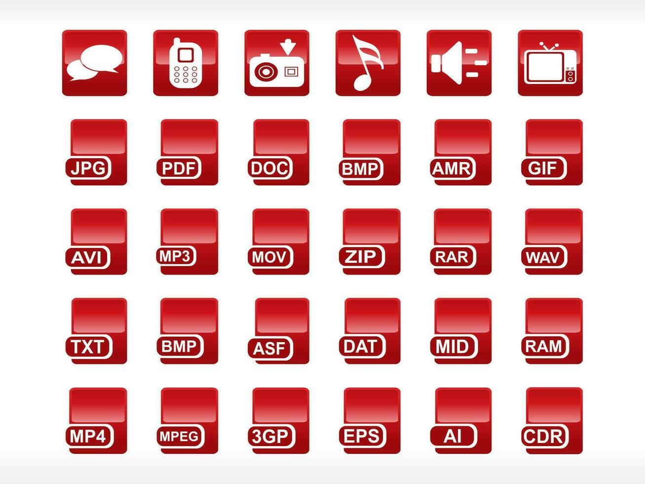 web mail icons set can be used for websites, web applications. email applications or server Icons vector