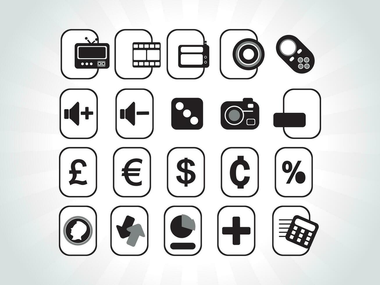 web mail icons set can be used for websites, web applications. email applications or server Icons vector