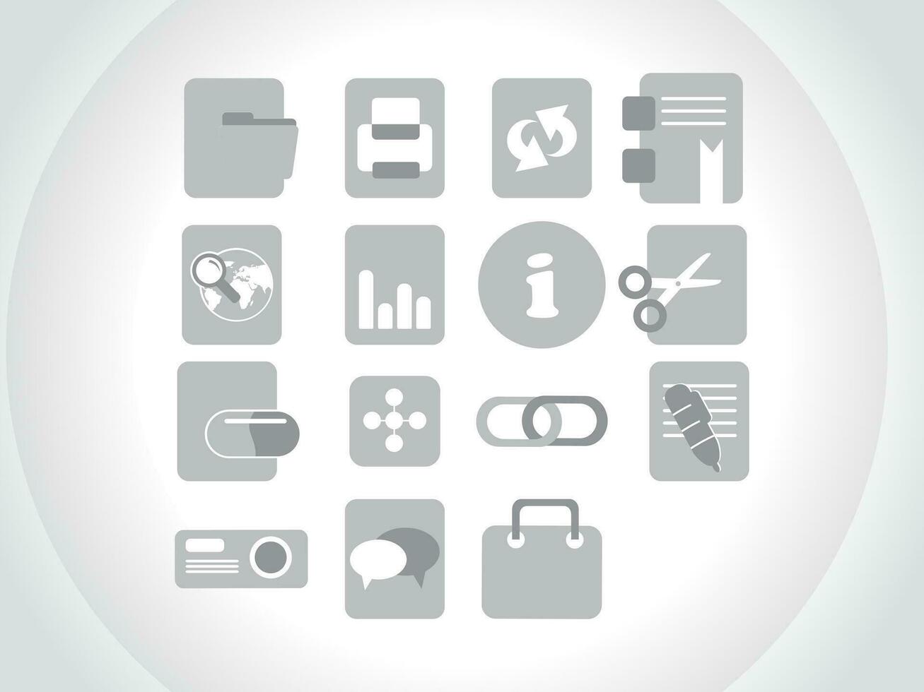 web mail icons set can be used for websites, web applications. email applications or server Icons vector