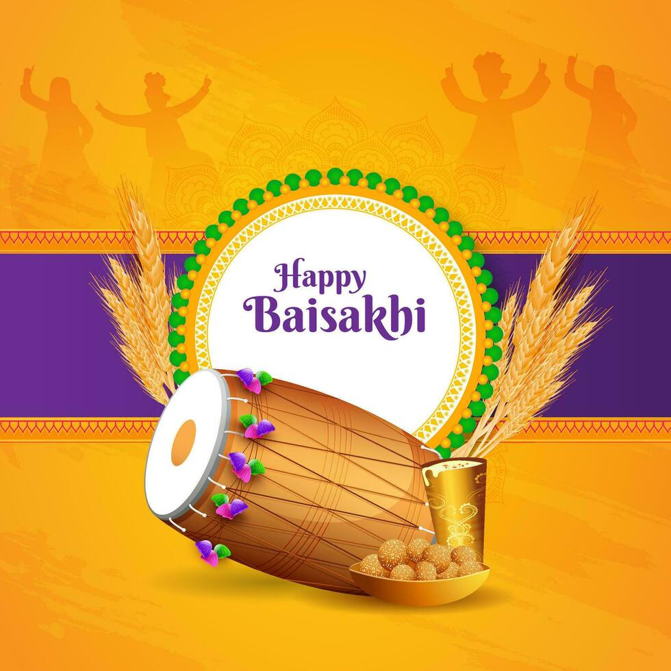 Happy Baisakhi concept. vector