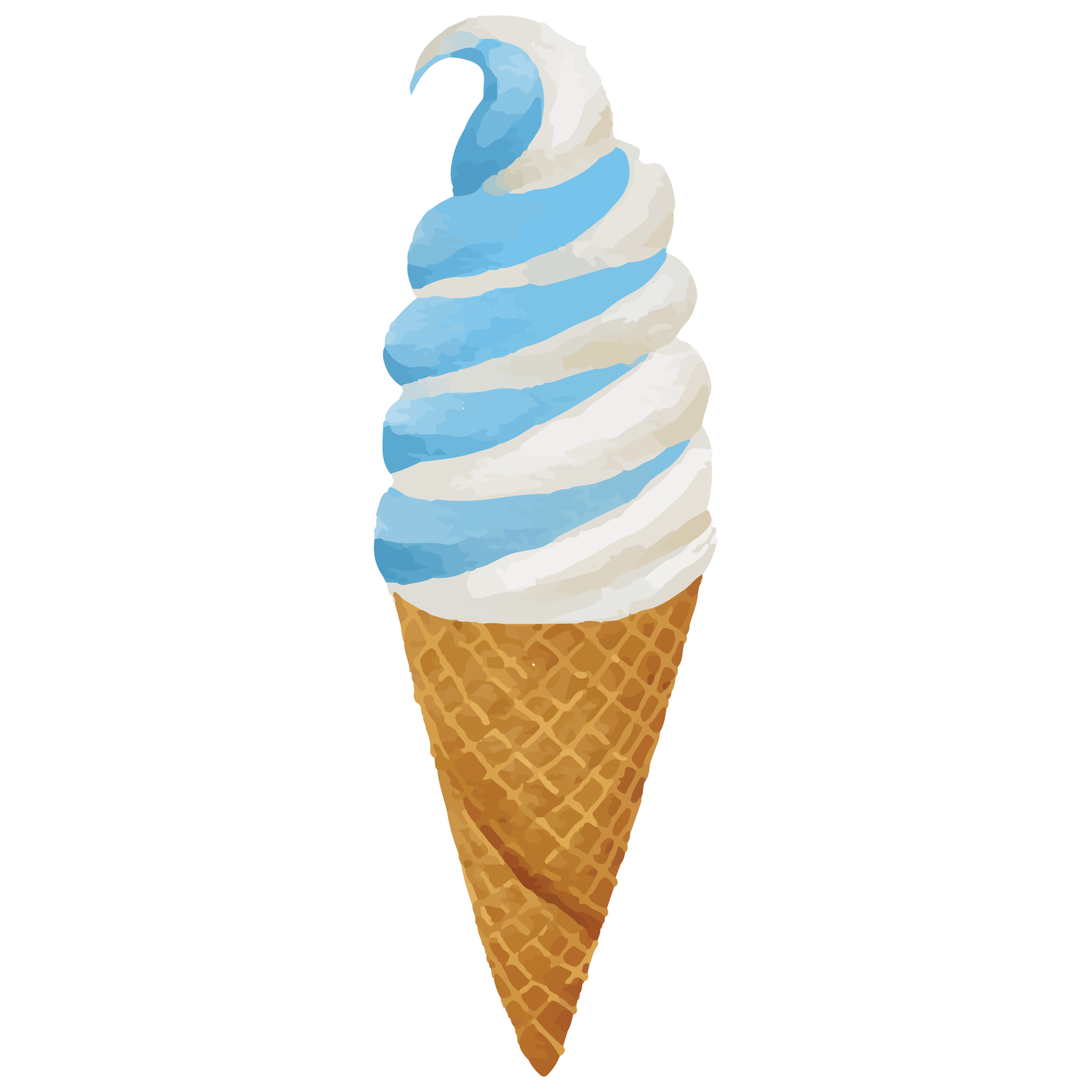 Ice Cream Dessert Realistic White Background Transparent, Ice Cream,  Dessert, Summer PNG Transparent Image and Clipart for Free Download