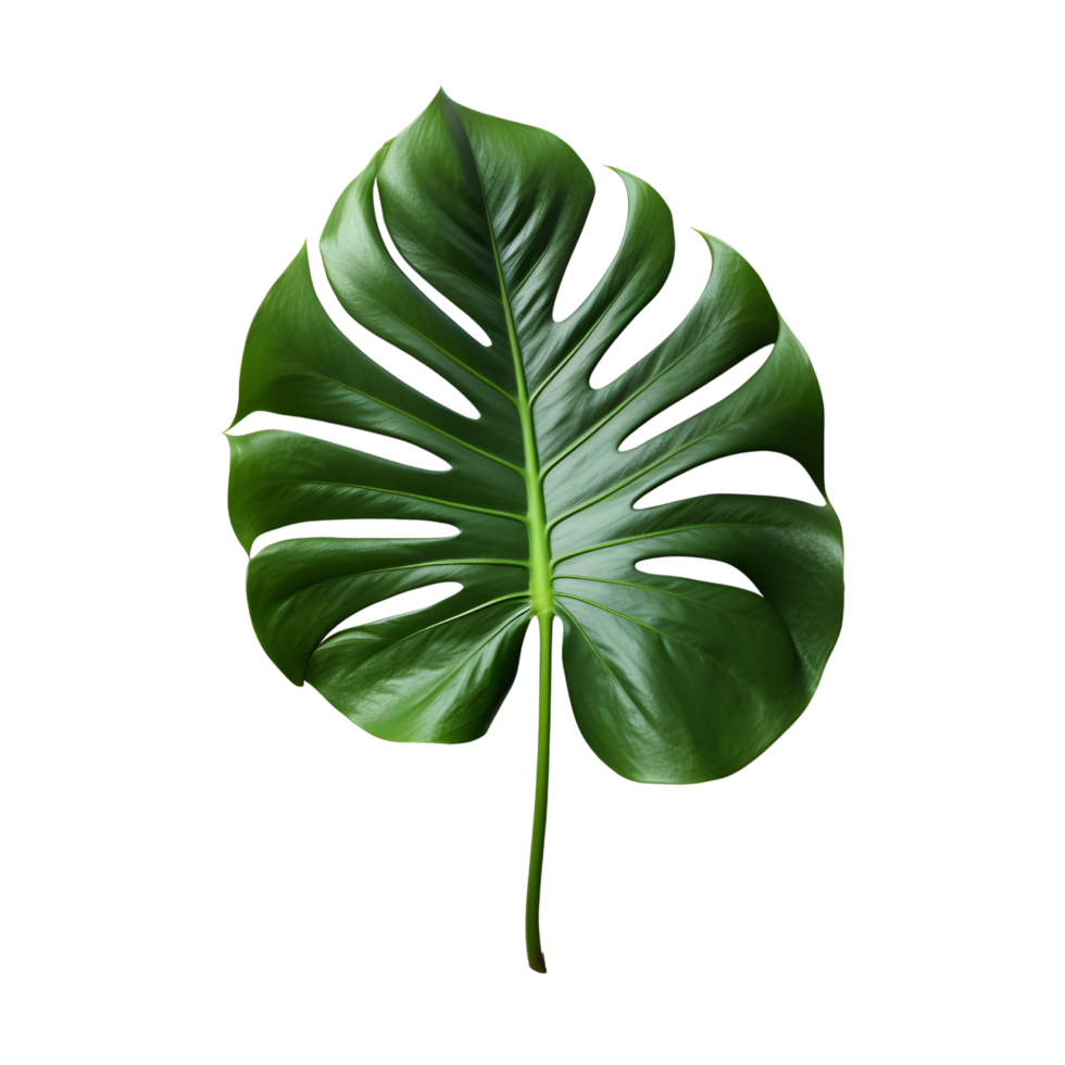 monstera deliciosa hoja, generativo ai generado png