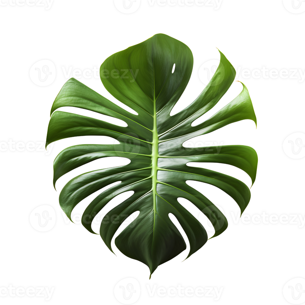 Monstera leaf, generative ai generated png
