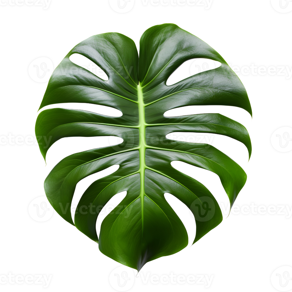 lucido tropicale Monstera foglia, generativo ai generato png