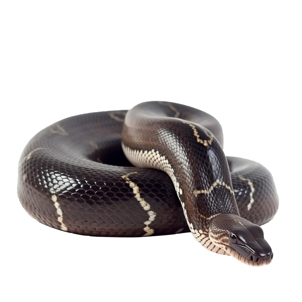 serpent isolé sur transparent arrière-plan, numérique art, png images, isolé sur une transparent arrière-plan, génératif ai