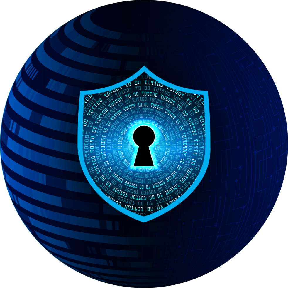 Modern Cybersecurity Technology Background with shield 24728653 PNG