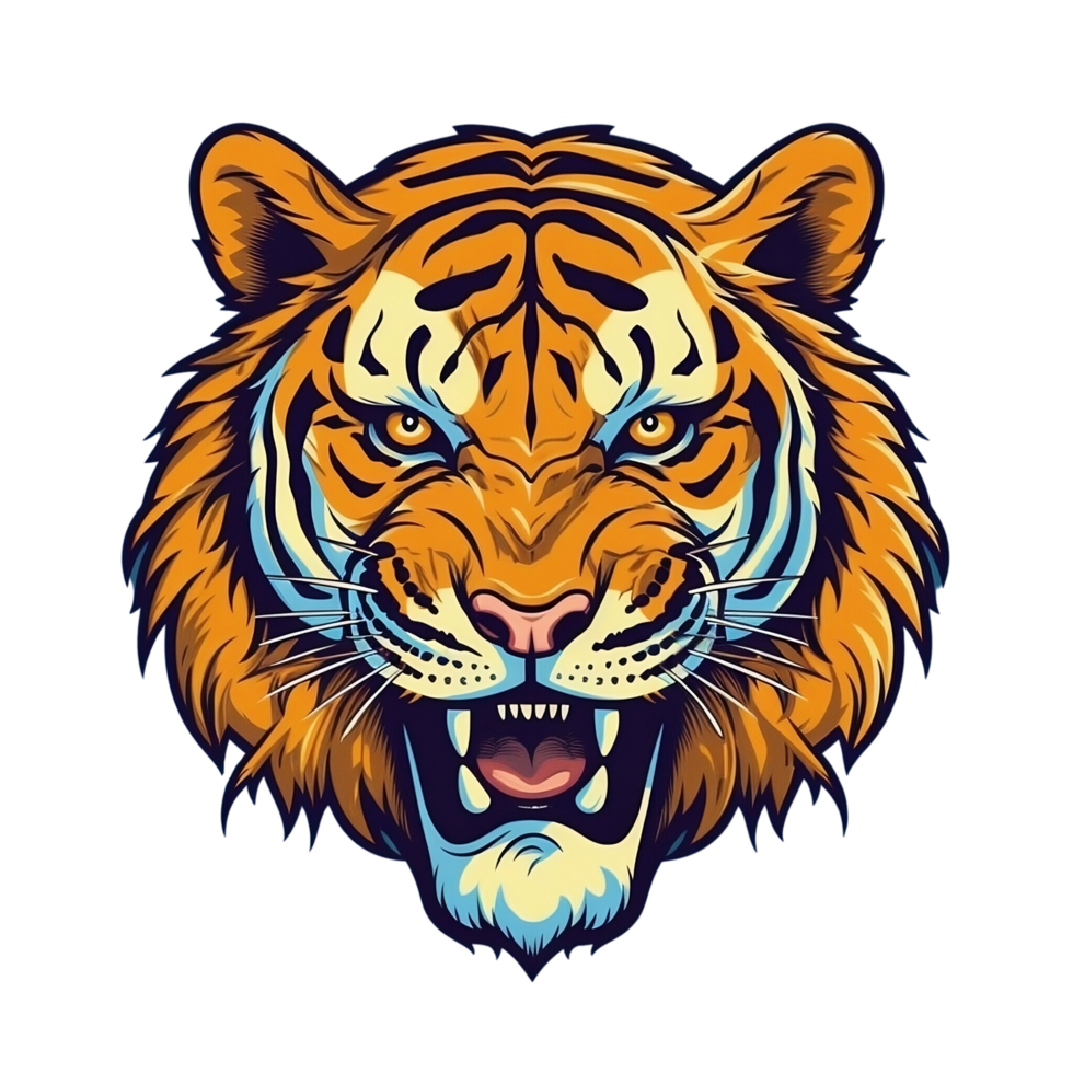 tigre logo non Contexte ai généré png