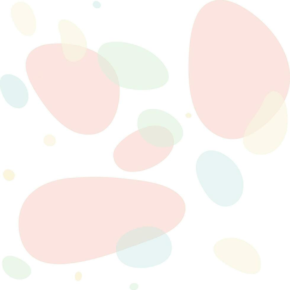 Background texture from abstract colored spots in trendy soft shades of various shapes. Vector. EPS vector