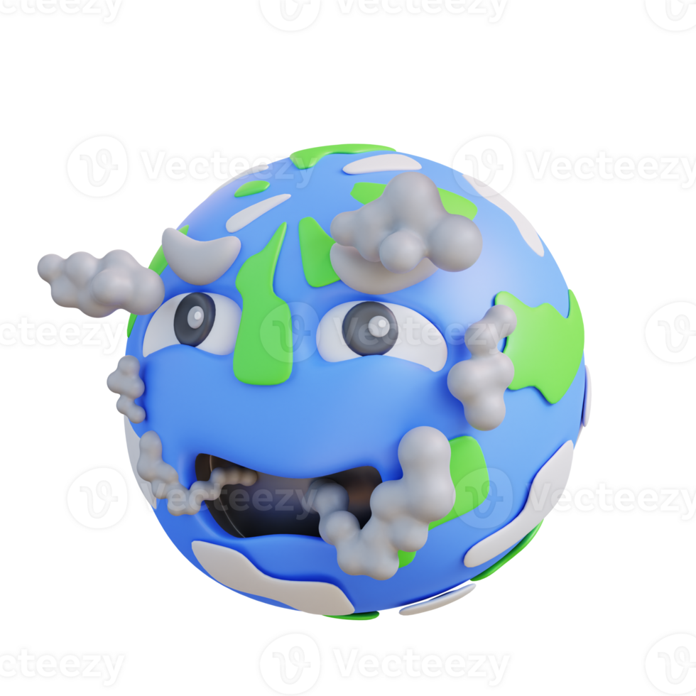 3d illustration of air pollution png