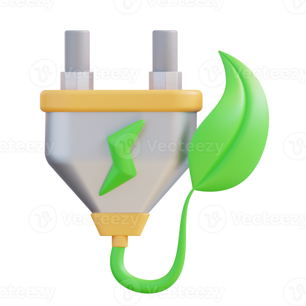 3d illustration of charging plan png