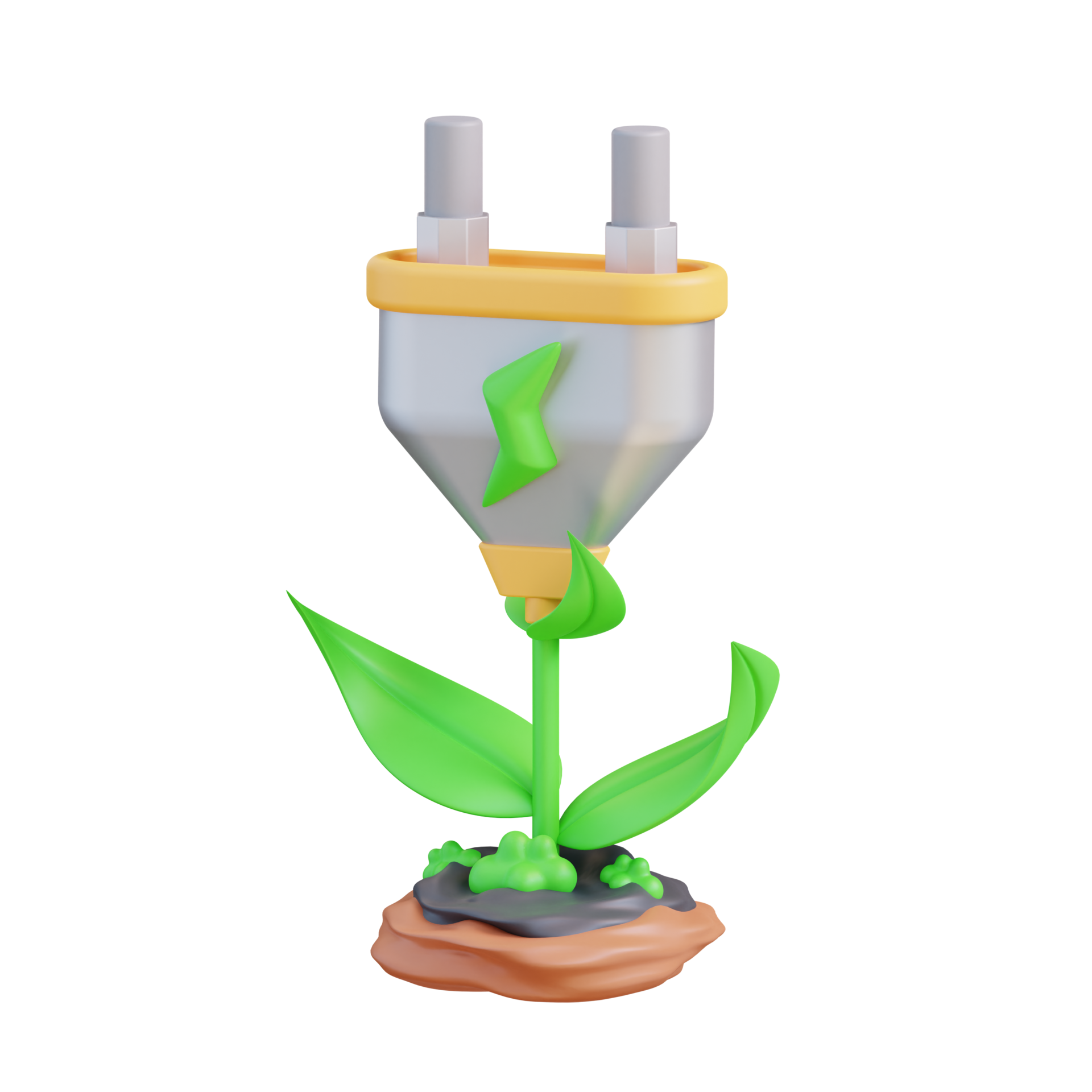 3d Illustration Of Electric Power From Plants 24728932 PNG 3d-illustration-of-electric-power-from-plants-24728932-png