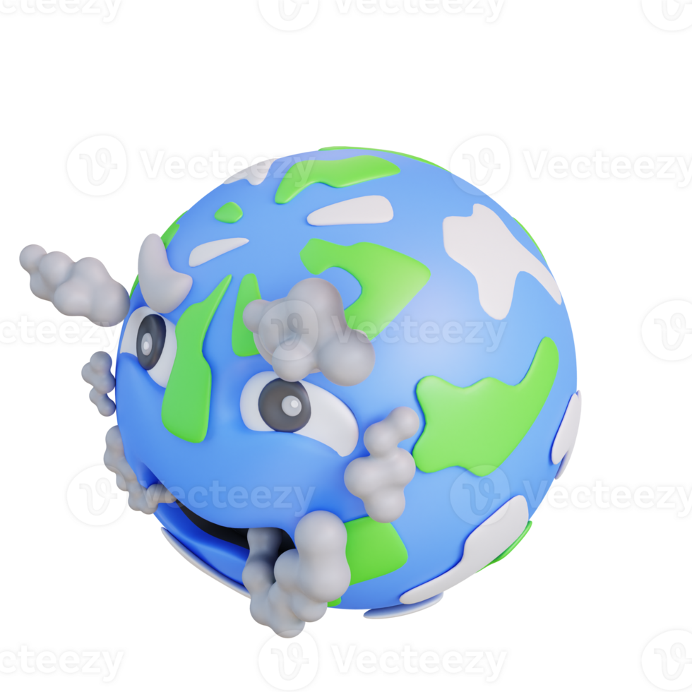 3d illustration of air pollution png