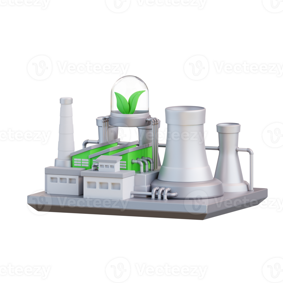3d illustration of plant power plant png