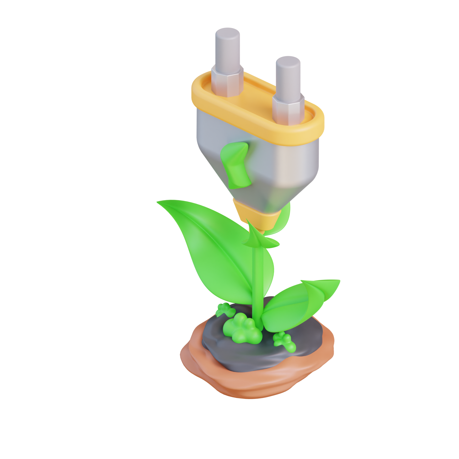 3d Illustration Of Electric Power From Plants 24729028 PNG 3d-illustration-of-electric-power-from-plants-24729028-png