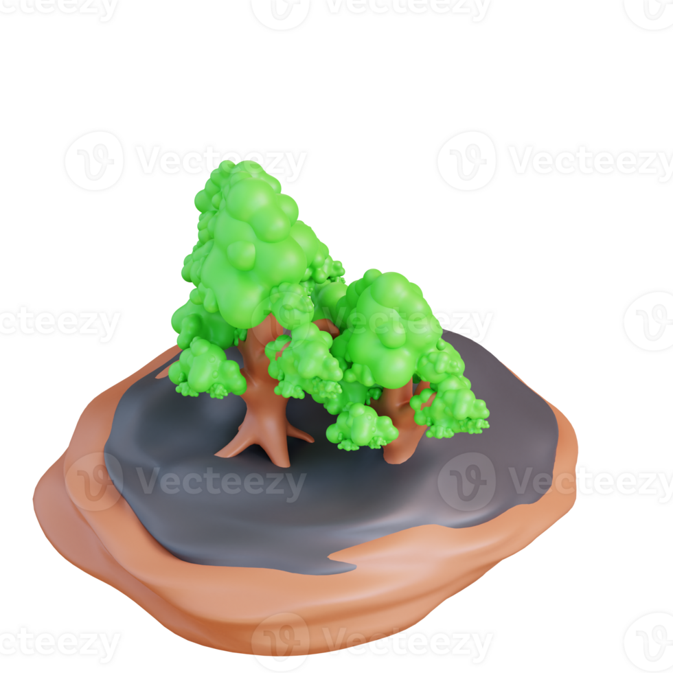 3d illustration of forest png