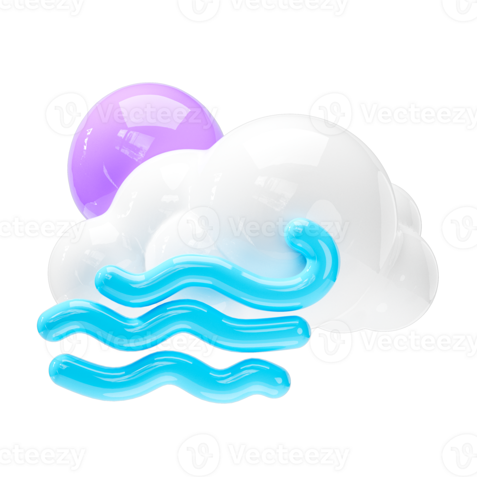 night strong wind icon, Weather forecast sign png