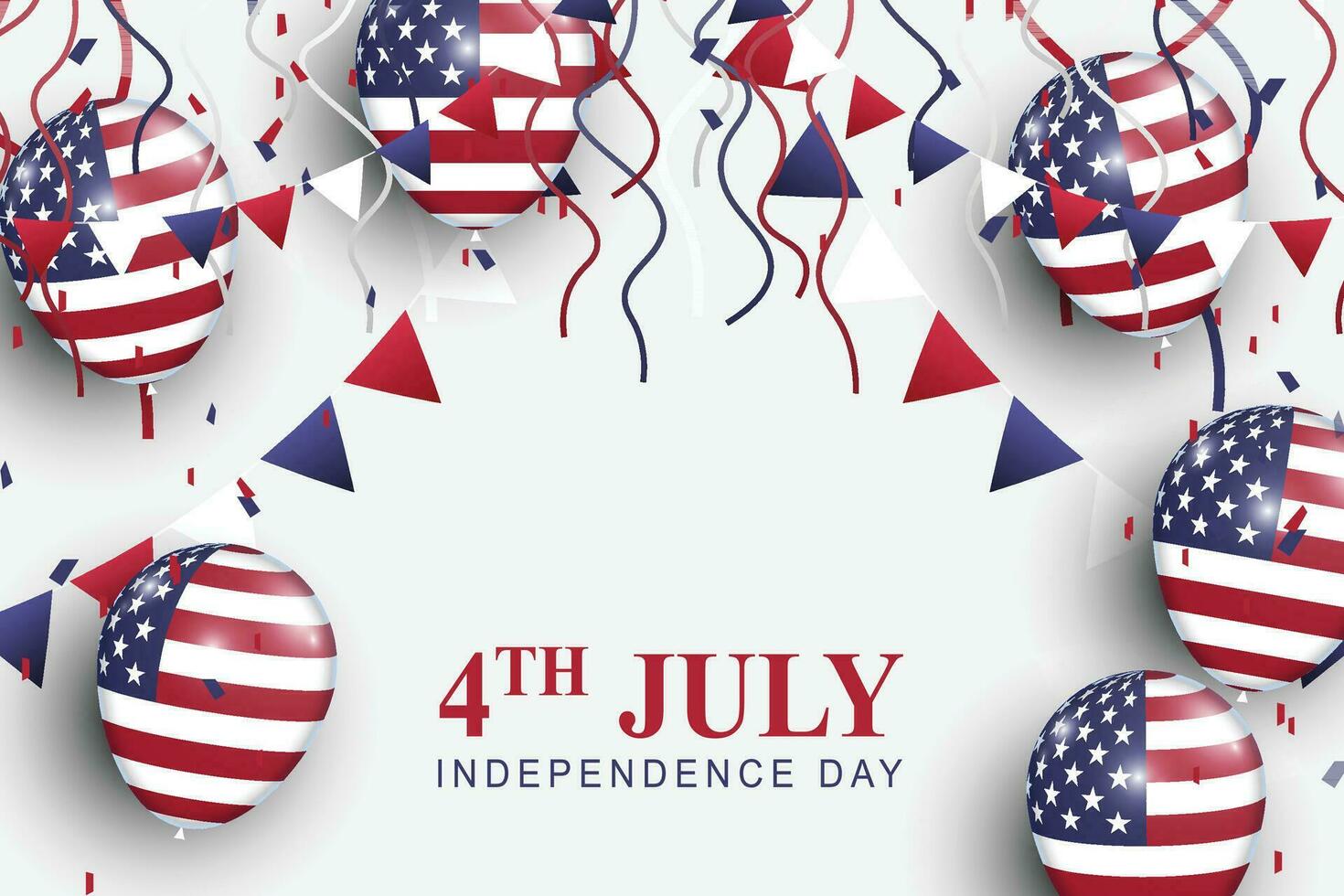 USA Independence Day background. vector