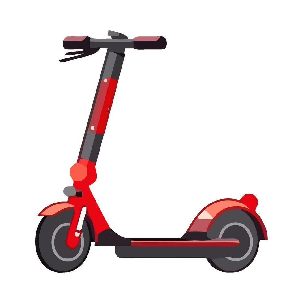 patada scooter es un divertido actividad icono aislado vector