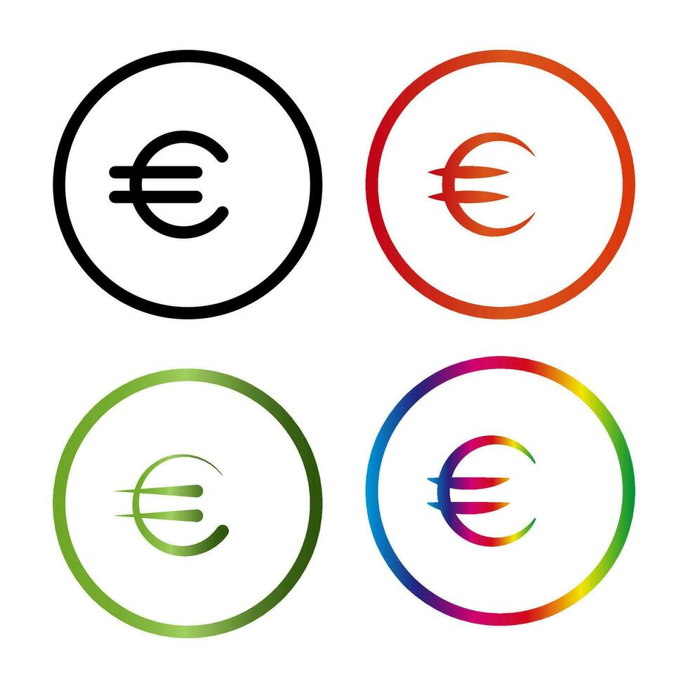 Euro icon or logo isolated sign symbol currency, money icon vector logo template simple vector illustration.