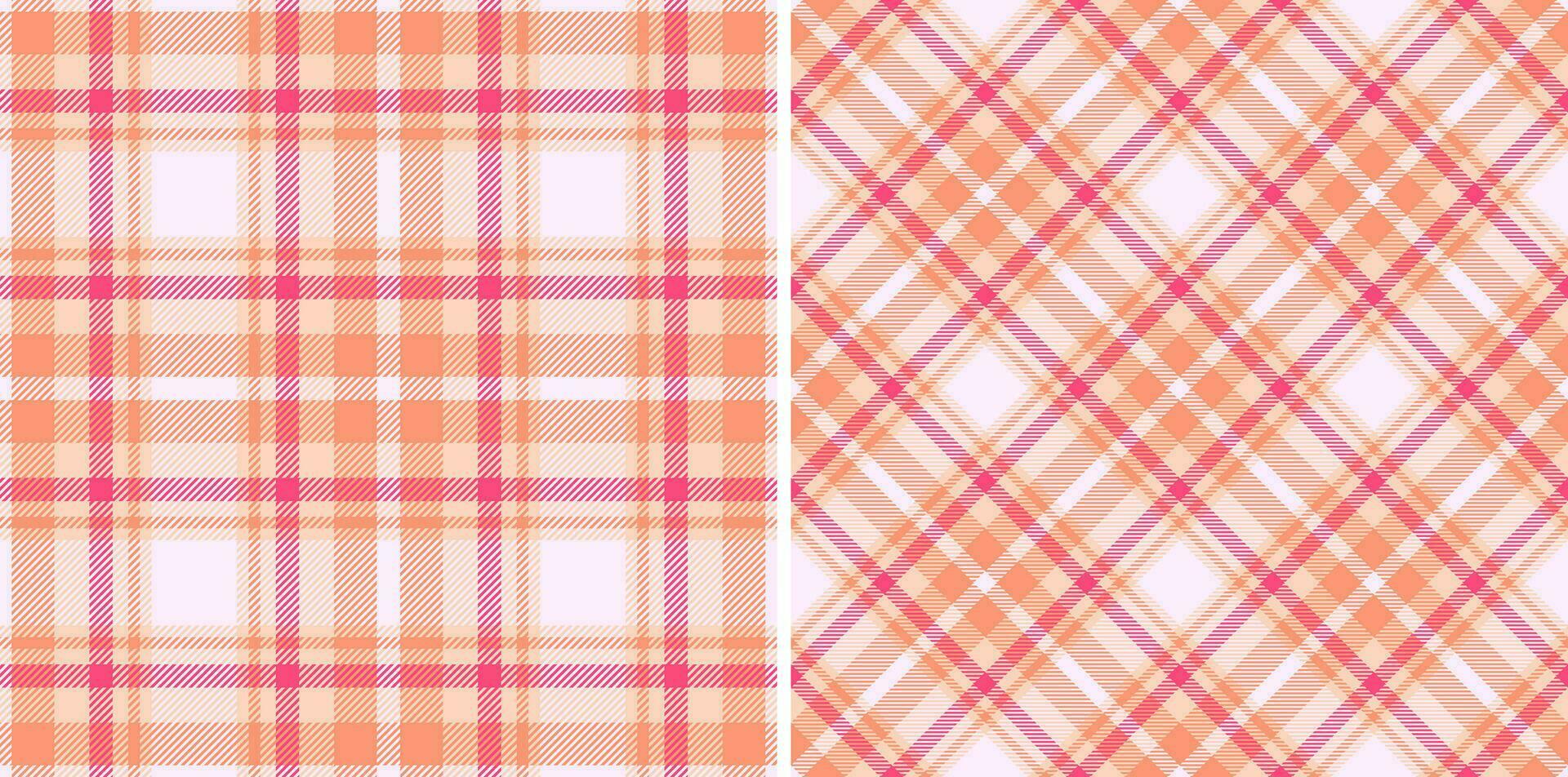 Textile plaid fabric of tartan pattern texture with a check vector seamless background.