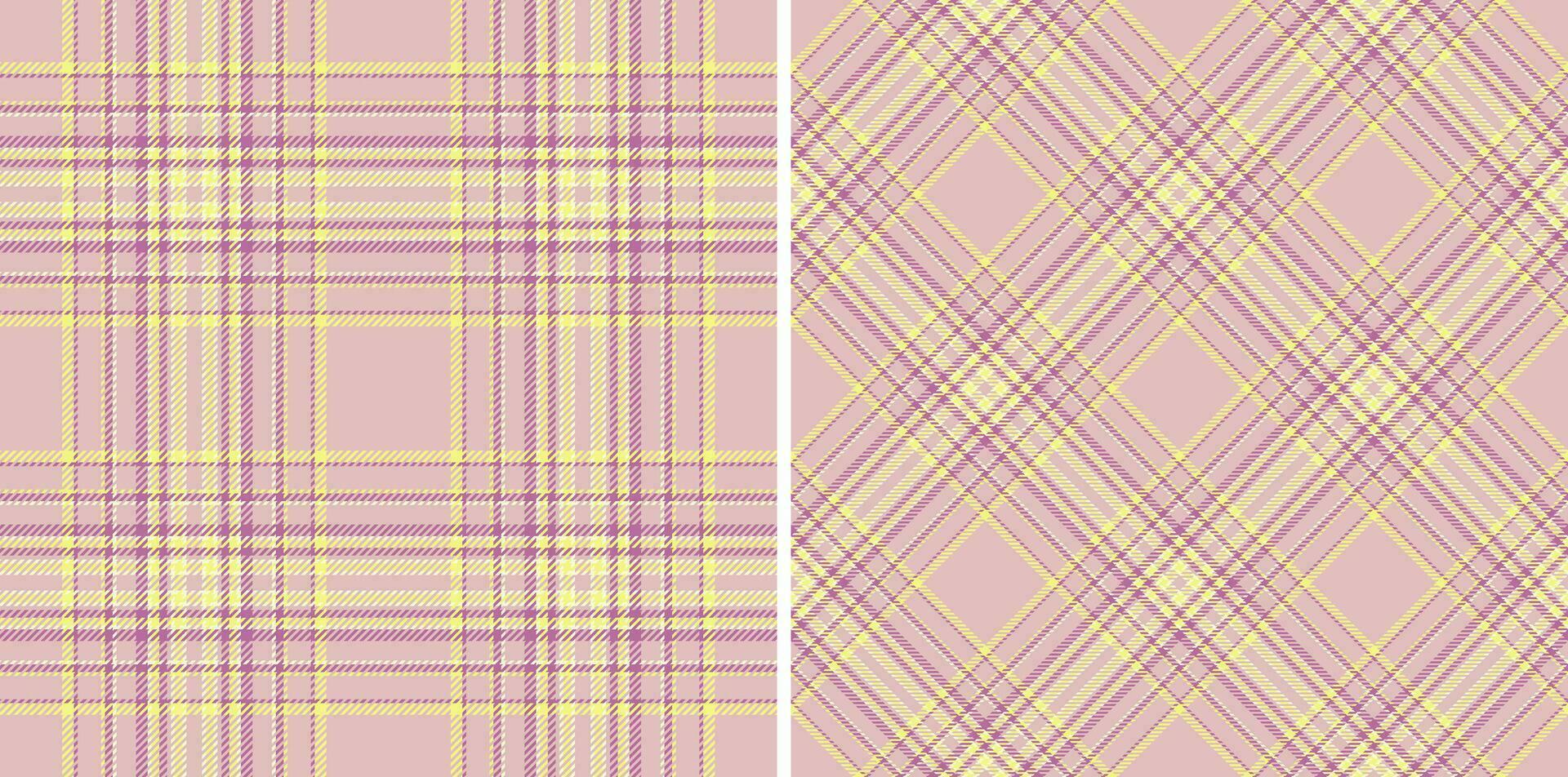 Fabric seamless plaid of textile pattern tartan with a texture check vector background.