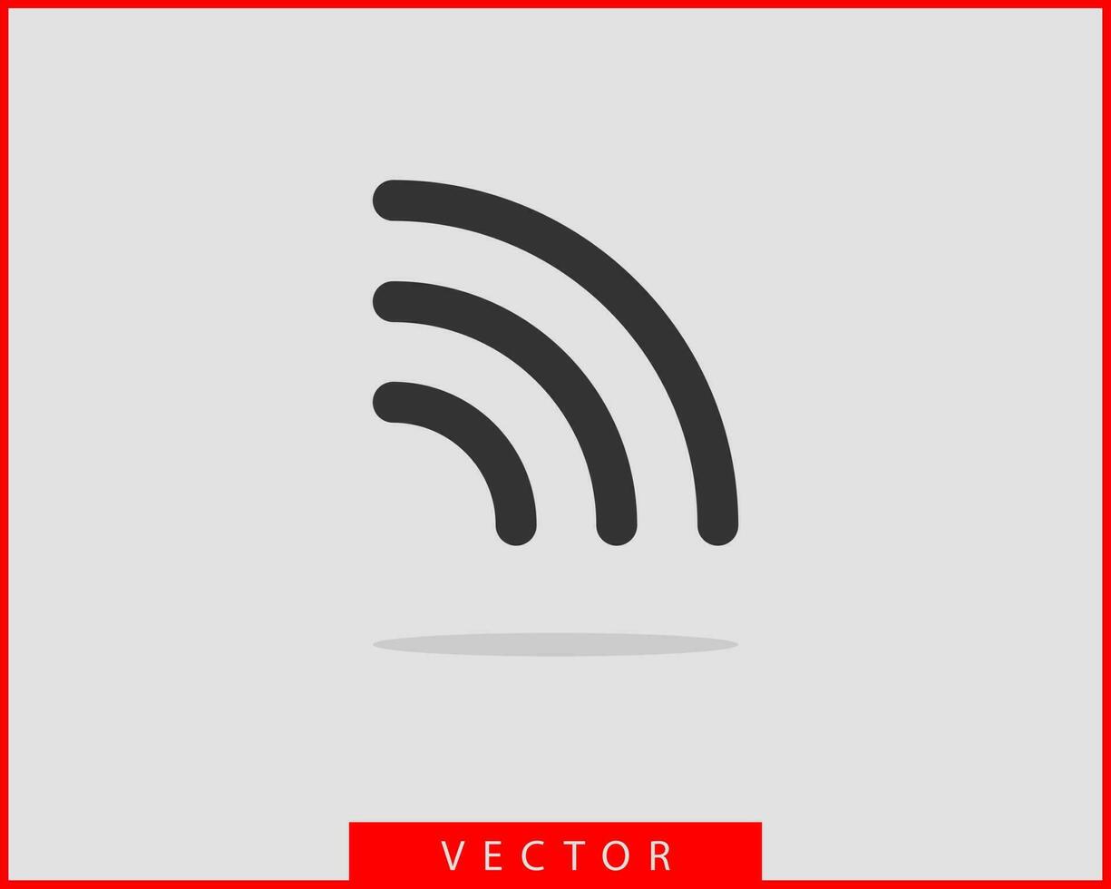 Free wi fi icon. Connection zone wifi vector symbol. Radio waves signal.