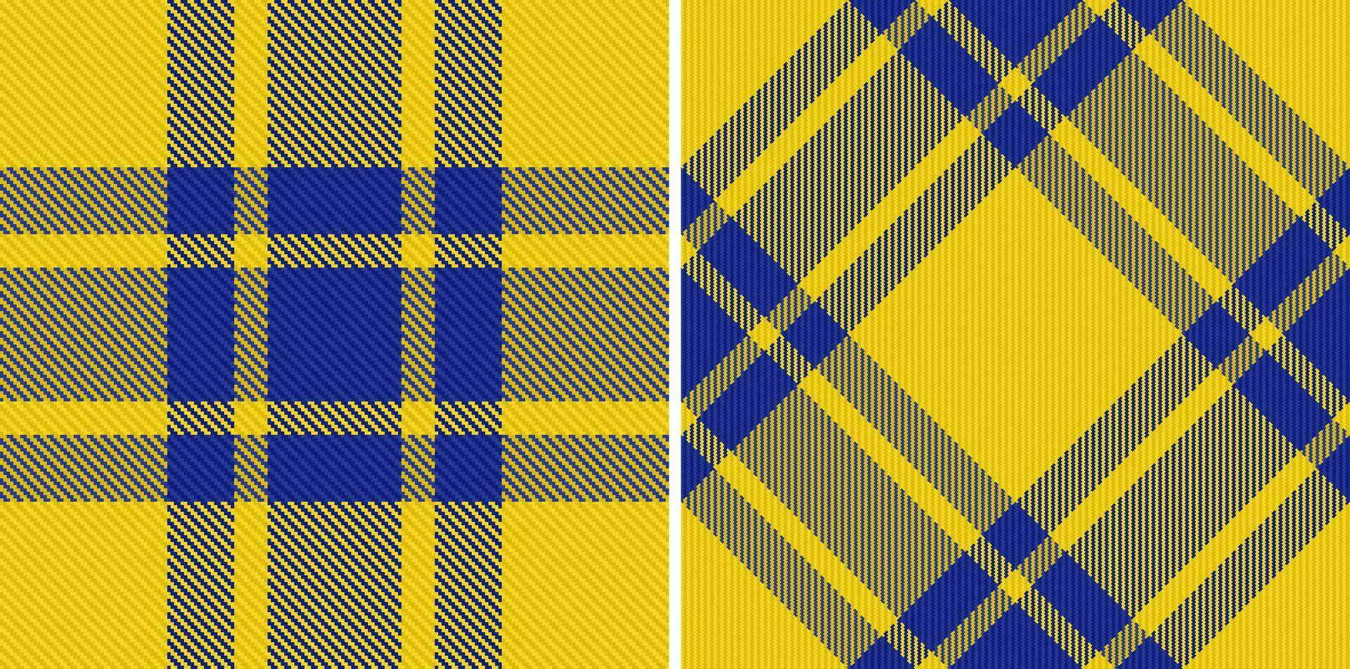 Pattern seamless background of fabric vector texture with a check plaid textile tartan.
