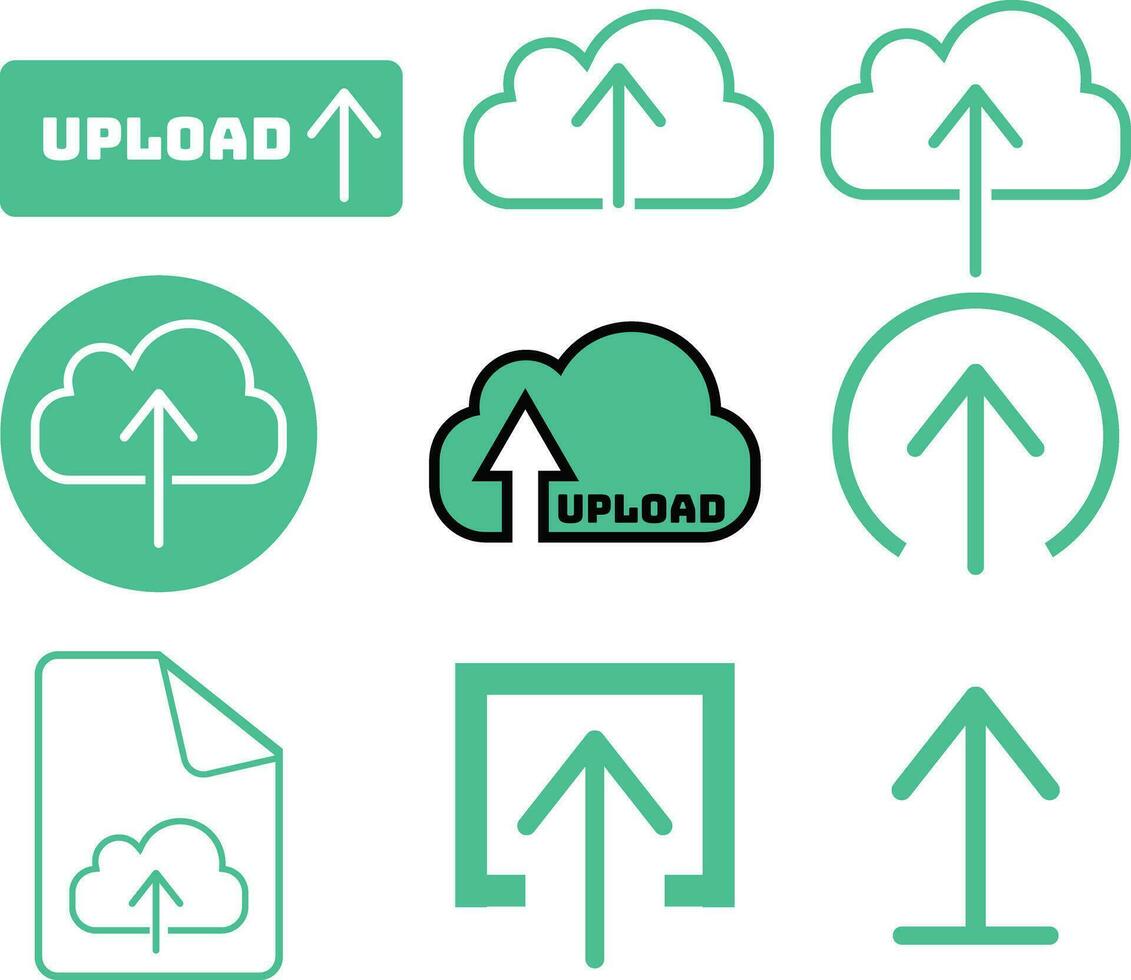 Upload to cloud flat icon vector for apps and websites