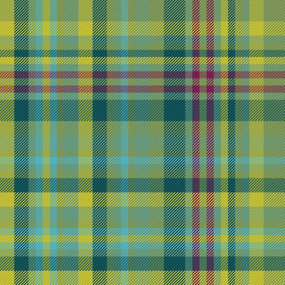 Tartan texture textile of background fabric check with a plaid seamless vector pattern.