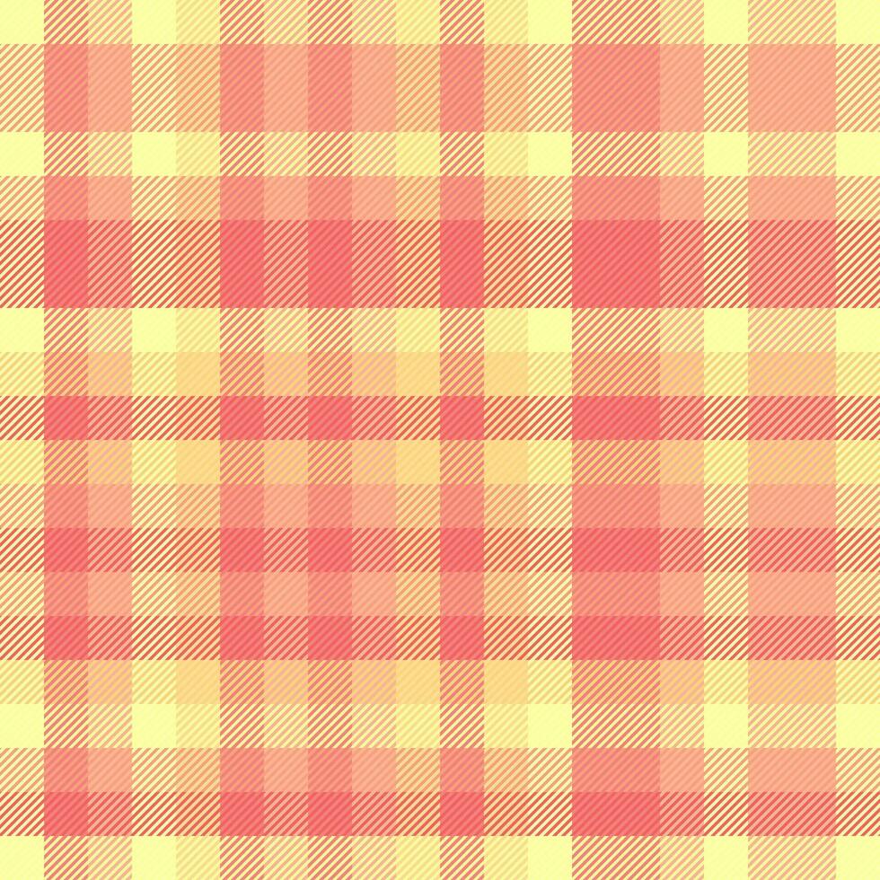 Tartan plaid textile of seamless background texture with a vector fabric check pattern.