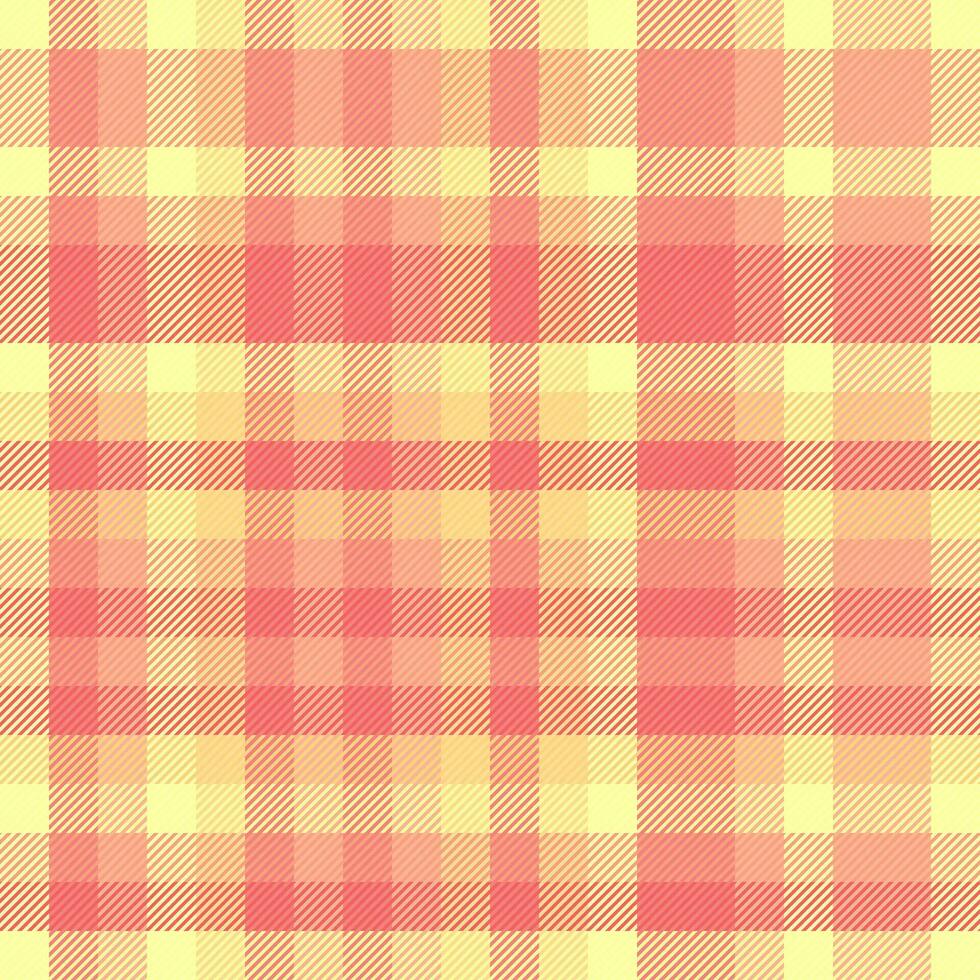 Tartan plaid textile of seamless background texture with a vector fabric check pattern.