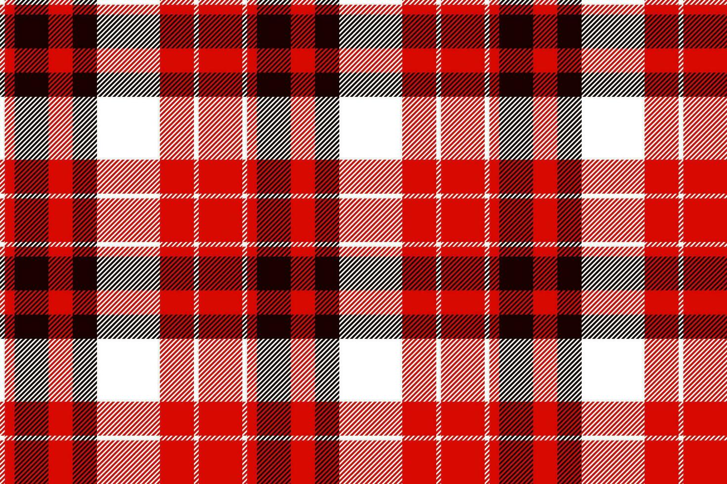 Plaid background, check seamless pattern in red. Vector fabric texture for textile print, wrapping paper, gift card or wallpaper.