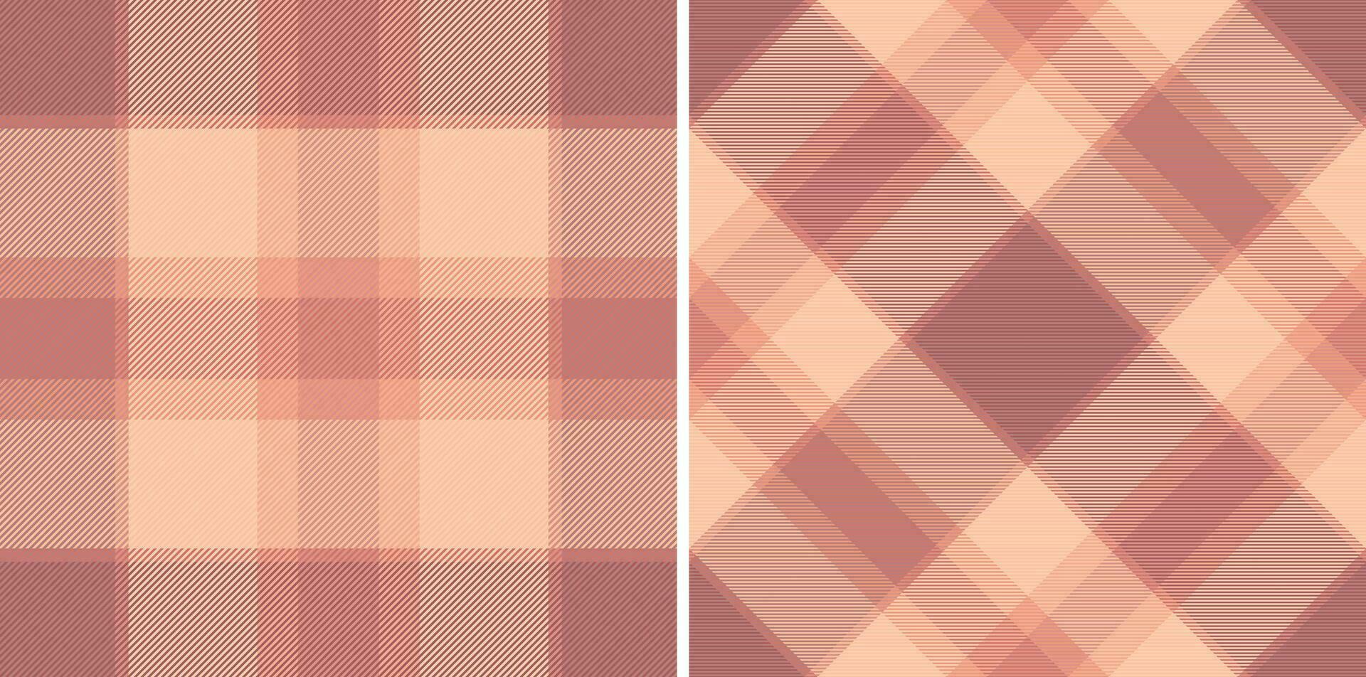 Textile seamless background of vector fabric check with a tartan pattern plaid texture.