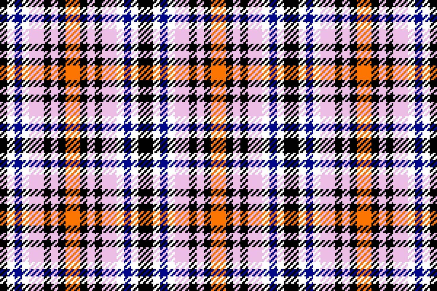 Seamless plaid texture of pattern background tartan with a check fabric vector textile.